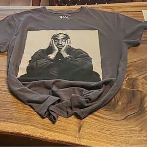 2Pac Gray Short Sleeve Tee